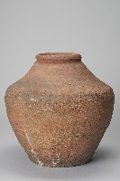 陶製紅胎素面醃菜甕藏品圖，第1張