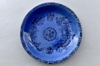 藍釉龍鳳雙囍瓷盤藏品圖，第2張