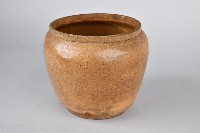 陶製褐胎透明釉素面油罐藏品圖，第3張