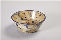 開片青花螺旋紋瓷碗藏品圖，第1張