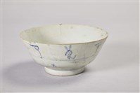 青花白瓷碗藏品圖，第1張
