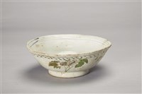 彩繪白釉陶碗藏品圖，第1張