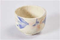 藍葉粉花紋茶杯藏品圖，第1張