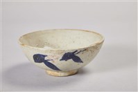 彩繪刻花白陶碗藏品圖，第1張