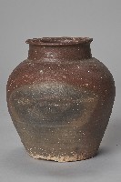 紅色素面陶製釀酒罐藏品圖，第2張