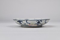 螺旋紋青花陶盤藏品圖，第2張