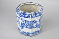 八角青花香筒藏品圖，第3張