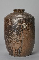 陶製深褐釉紹興酒甕藏品圖，第3張