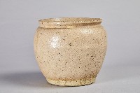 陶製素面黃白釉罐藏品圖，第1張