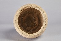 陶製素面黃白釉罐藏品圖，第2張