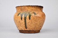 褐釉青彩陶罐藏品圖，第1張