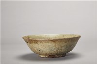 彩繪紅胎天青釉開片陶碗藏品圖，第2張