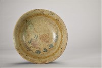 彩繪紅胎天青釉開片陶碗藏品圖，第3張