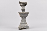 素面錫合金製燭台藏品圖，第3張