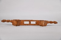 人像幾何紋木製雙連杯藏品圖，第1張