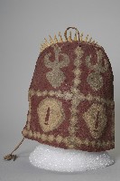 綴珠獸牙男性皮帽藏品圖，第2張