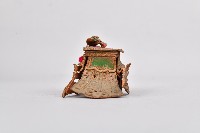 鑲綠石金屬橘底神像冠藏品圖，第2張