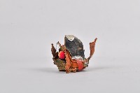 鑲紅石金屬橘底神像流蘇冠藏品圖，第3張