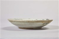 陶製紅胎灰青花白釉盤藏品圖，第2張