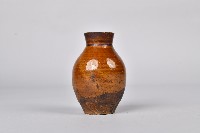 陶製紅棕釉罐藏品圖，第4張
