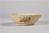 米黃釉開片陶碗藏品圖，第2張