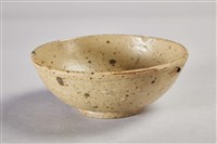 陶製灰白釉素面碗藏品圖，第1張