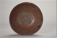 紅胎褐釉色素面釉陶碗藏品圖，第3張