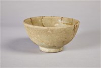 灰綠霧面陶碗藏品圖，第1張