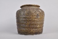 陶製紅胎褐釉條紋罐藏品圖，第4張