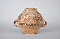 網紋彩陶雙耳罐藏品圖，第2張