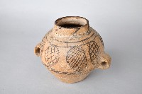 網紋彩陶雙耳罐藏品圖，第3張