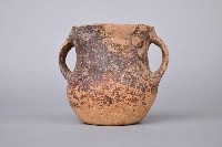 紅陶製褐彩雙耳杯藏品圖，第1張