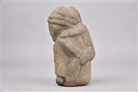 成人背孩童像石雕藏品圖，第3張