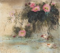 扶桑花與金魚藏品圖，第1張