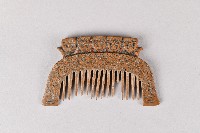 人面幾何紋木製梳藏品圖，第1張