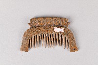 人面幾何紋木製梳藏品圖，第2張