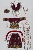 刺繡鑲螺鈿新娘服飾藏品圖，第2張