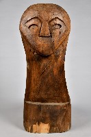 人面無足靠背木椅藏品圖，第3張