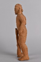 戴帽持獵槍全裸男性立像人偶藏品圖，第3張