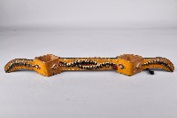 黃底百步蛇紋木製雙連杯藏品圖，第1張