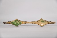 黃底百步蛇紋木製雙連杯藏品圖，第3張