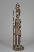 彩繪持槍盛裝男性立像人偶藏品圖，第1張