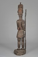 彩繪持槍盛裝男性立像人偶藏品圖，第2張