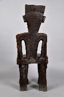 雕刻坐像木椅藏品圖，第3張