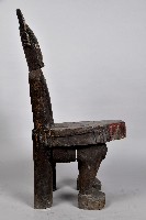 雕刻坐像木椅藏品圖，第4張