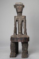 雕刻坐像木椅藏品圖，第1張