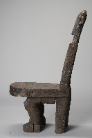 雕刻坐像木椅藏品圖，第3張