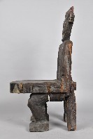 雕刻坐像木椅藏品圖，第2張