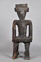 雕刻坐像木椅藏品圖，第3張