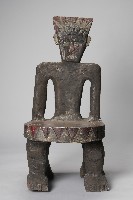 雕刻人像木椅藏品圖，第1張